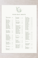 Clare Collection Laminated Seating Chart 36"x48" | PURCHASE