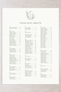 Clare Collection Laminated Seating Chart 36"x48" | PURCHASE
