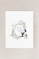 Custom Crest | Wedding Watercolor Monogram