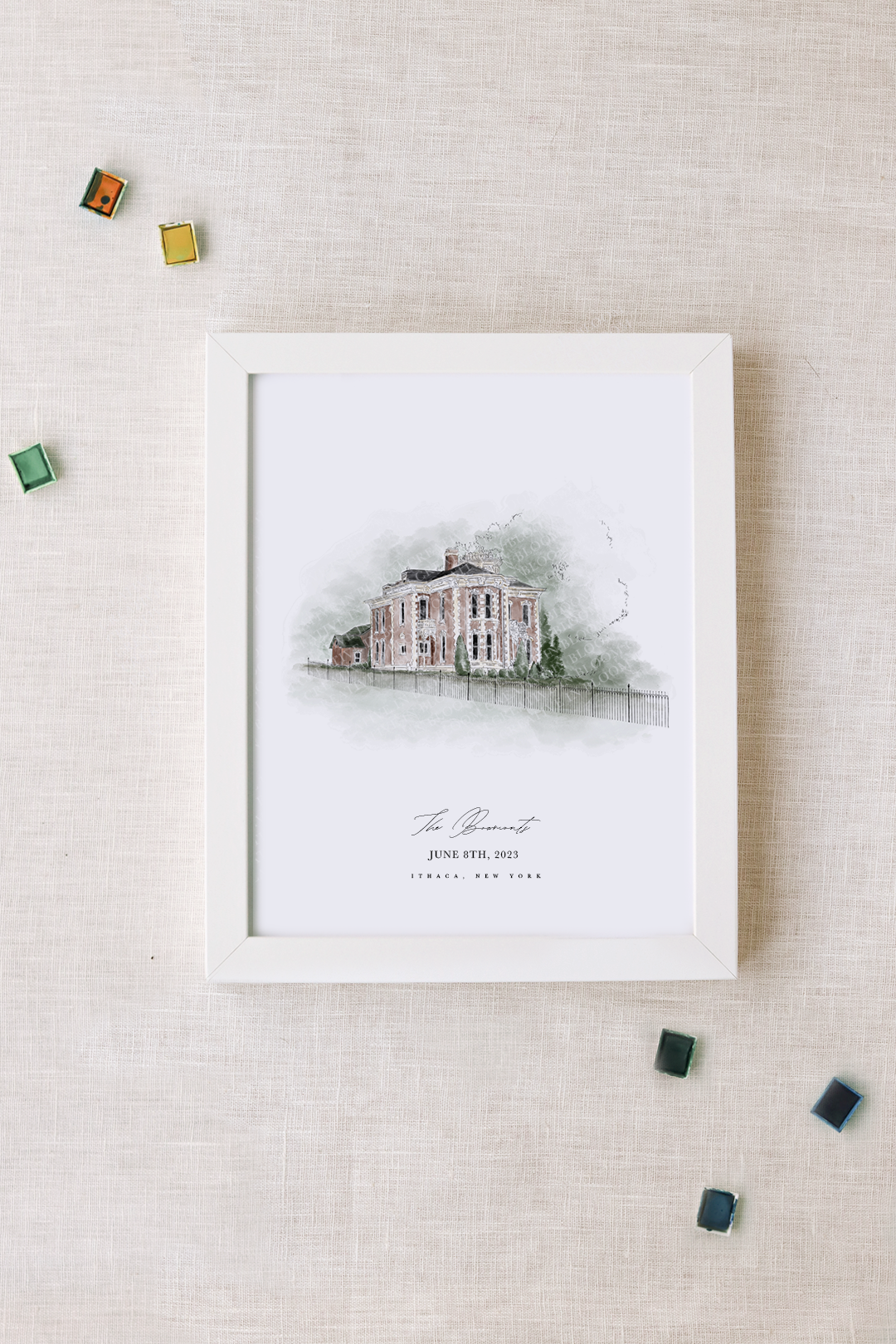 YOUR CUSTOM Venue Personalized Watercolor