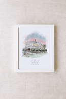 YOUR CUSTOM Venue Personalized Watercolor