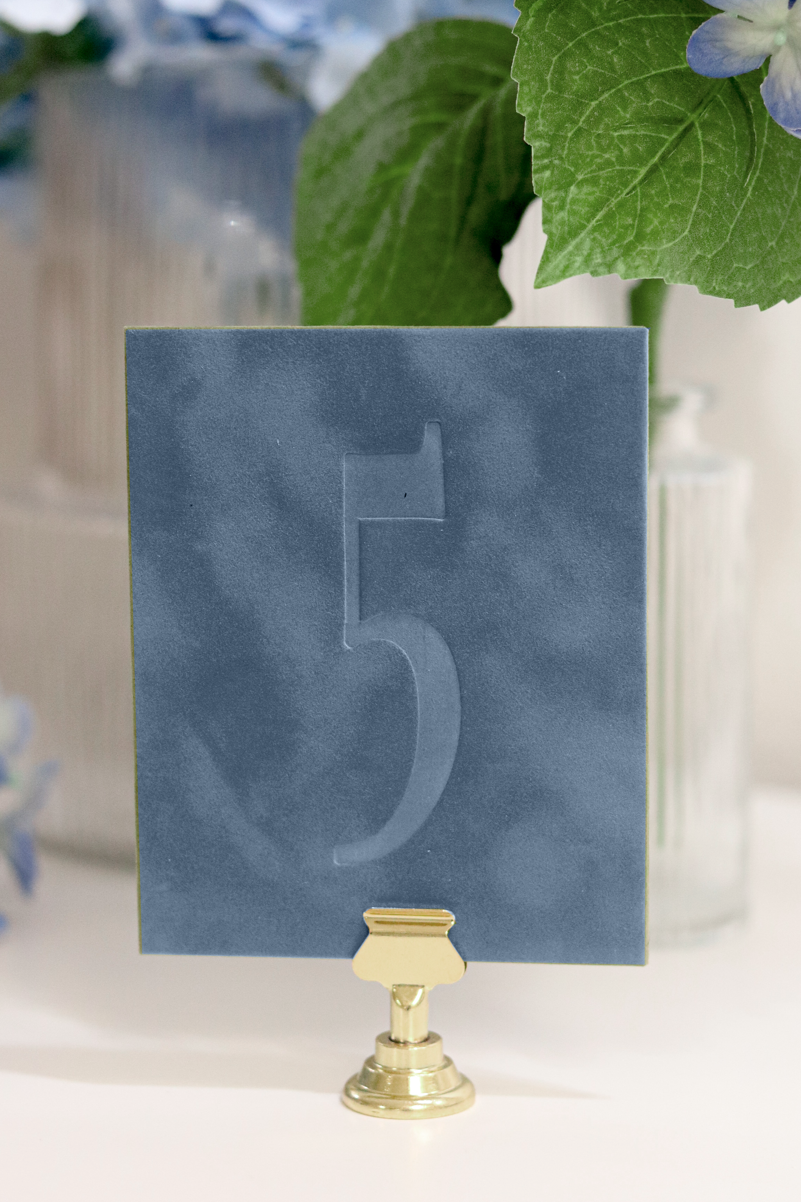 LARGE SIZE Dusty Blue Velvet Table No. | PURCHASE