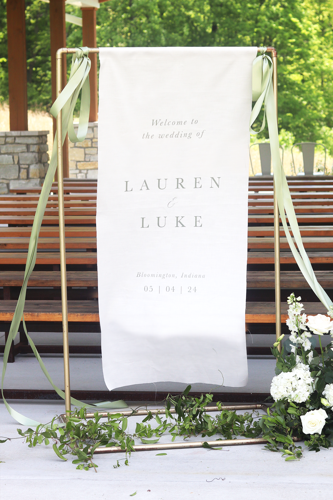 Linen Welcome Sign | PURCHASE