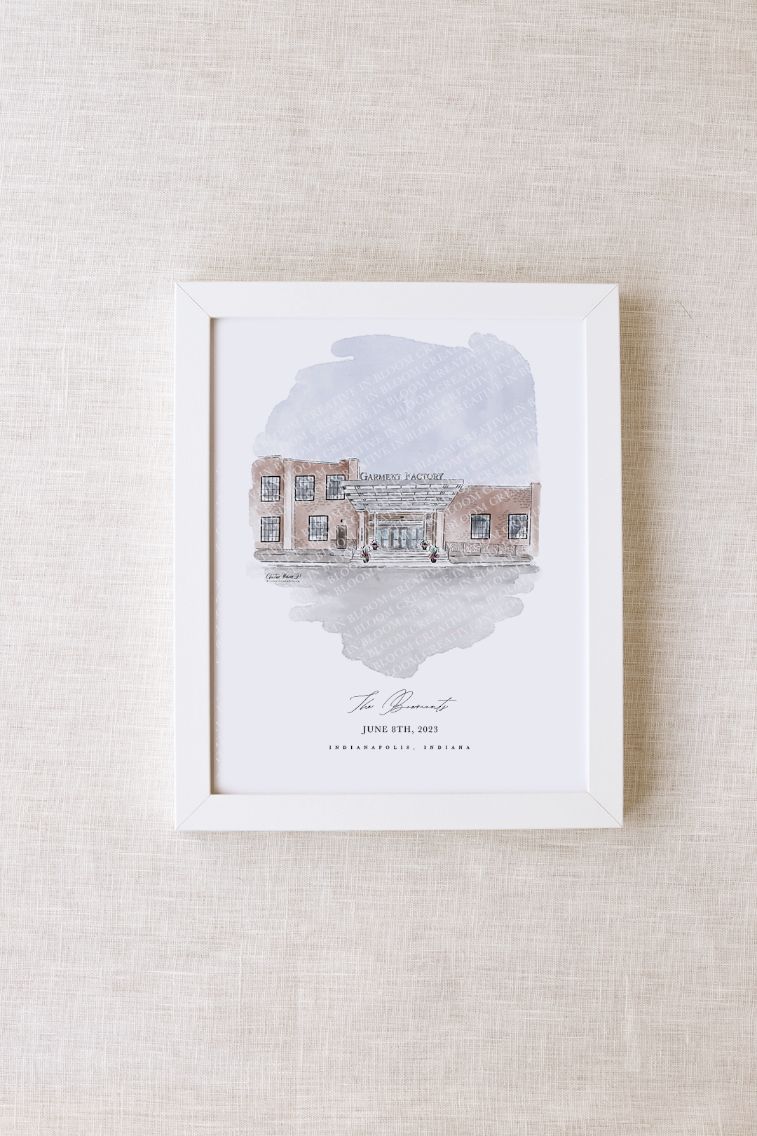 The Garment Factory Personalized Watercolor