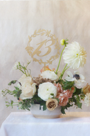 Gold Wreath Table Numbers | RENTAL