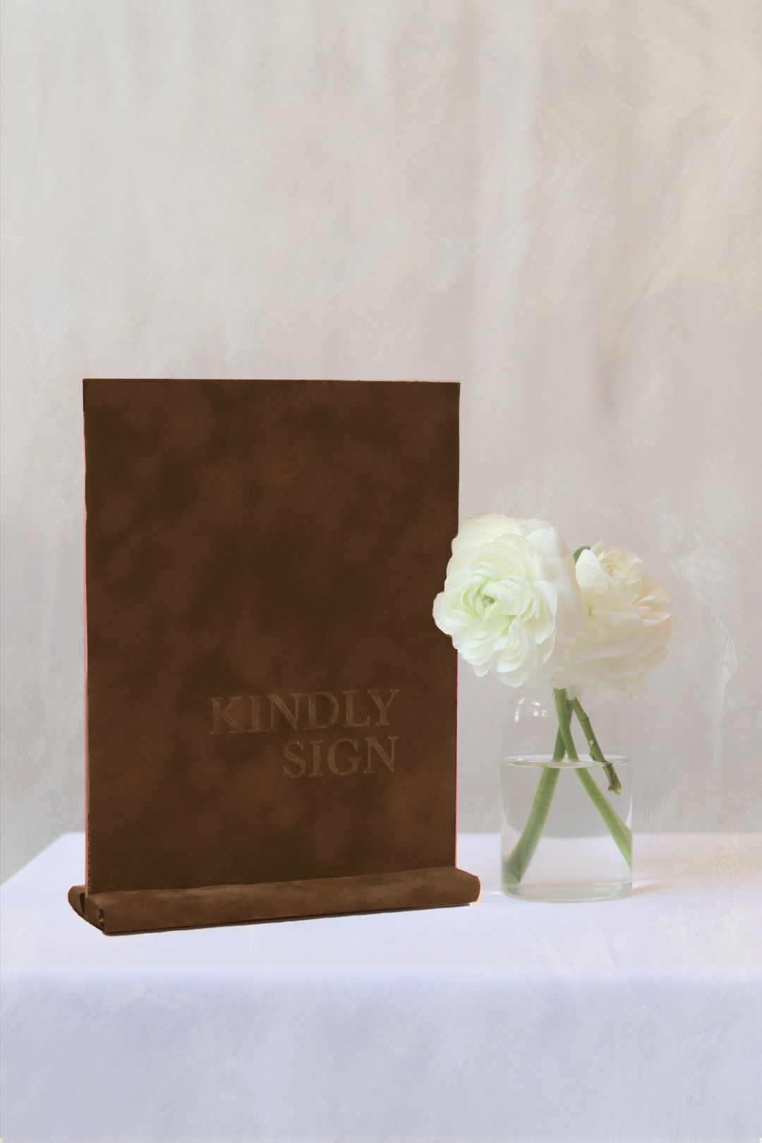 Guest Book Sign  | Chocolate Brown Velvet 6"x7.5" | PURCHASE