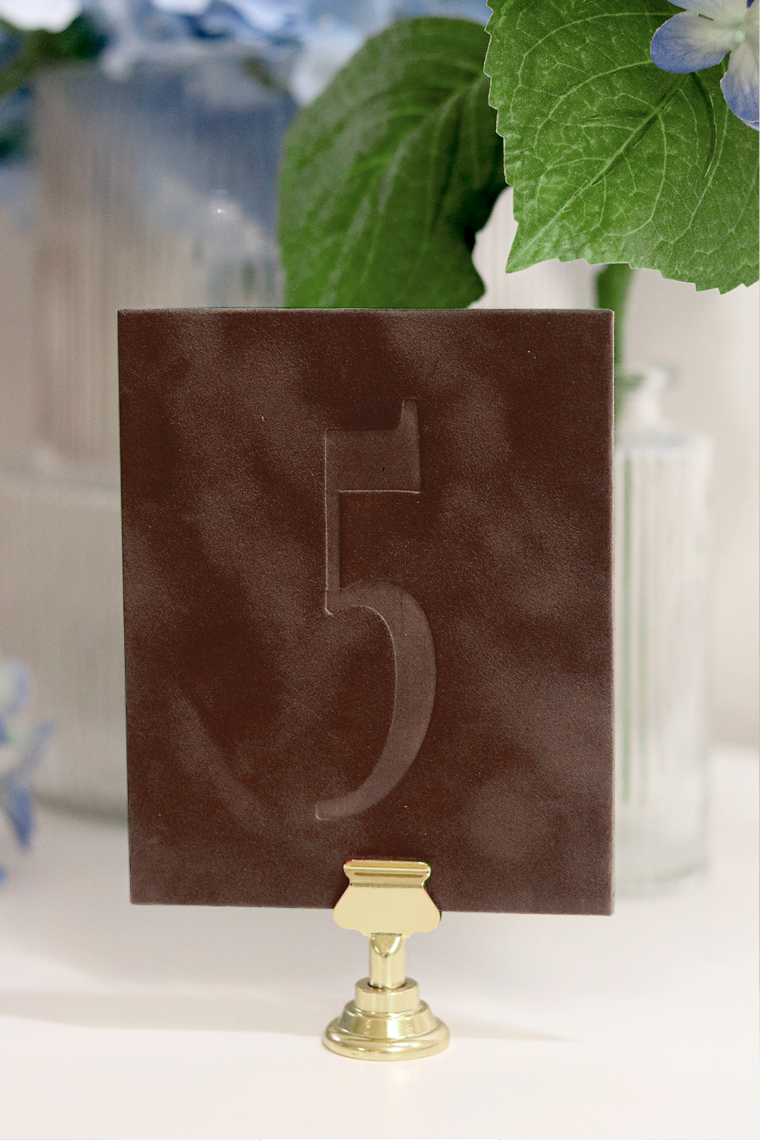 LARGE SIZE Chocolate Brown Velvet Table No. | PURCHASE