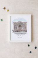 Indianpolis Roof Ballroom Personalized Watercolor