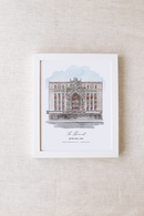 Indianpolis Roof Ballroom Personalized Watercolor