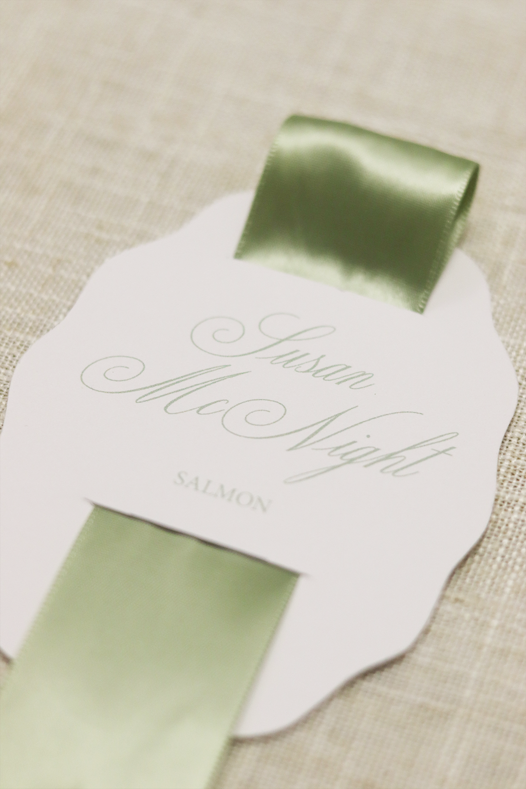 Scalloped Ribbon | Place Cards