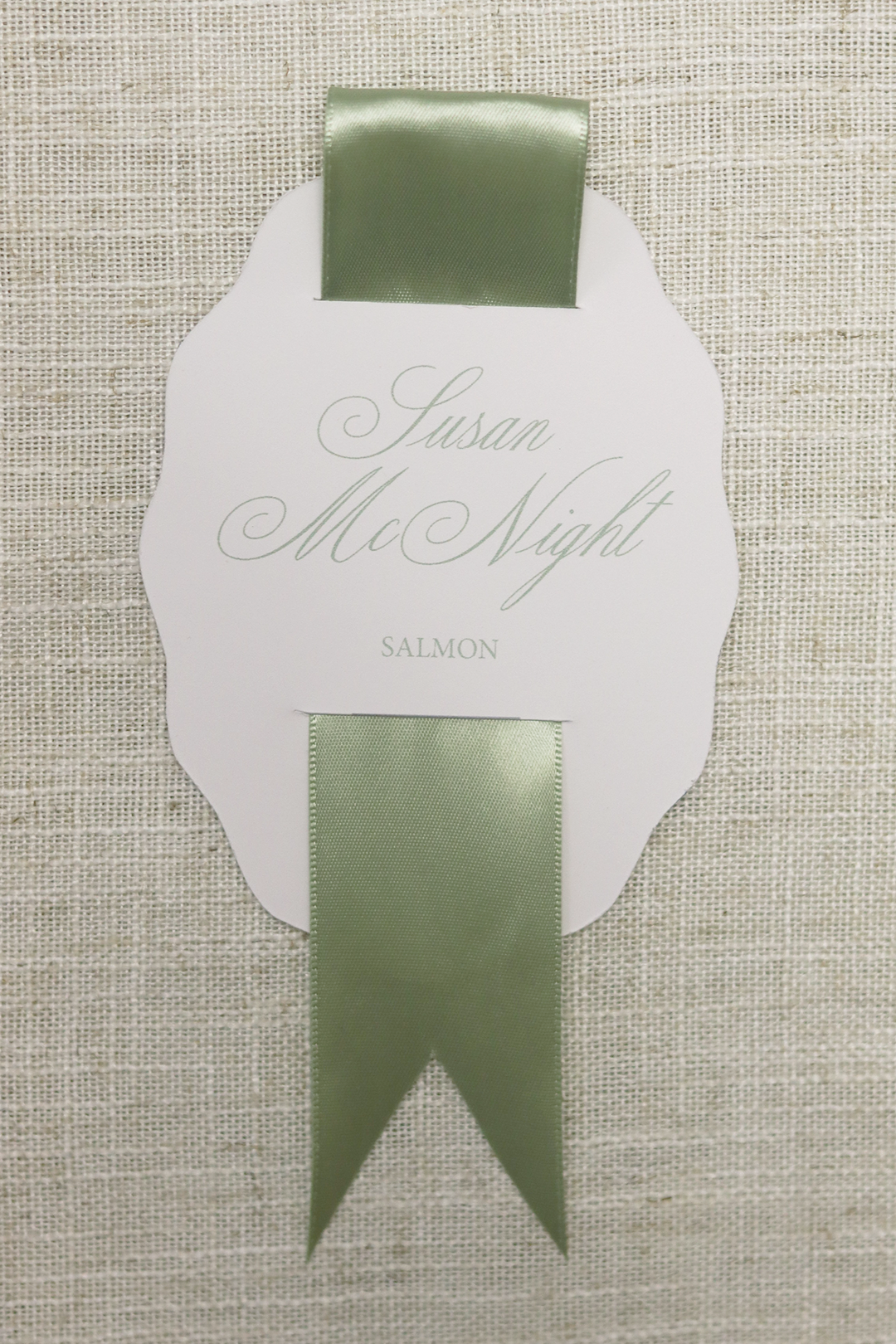 Scalloped Ribbon | Place Cards