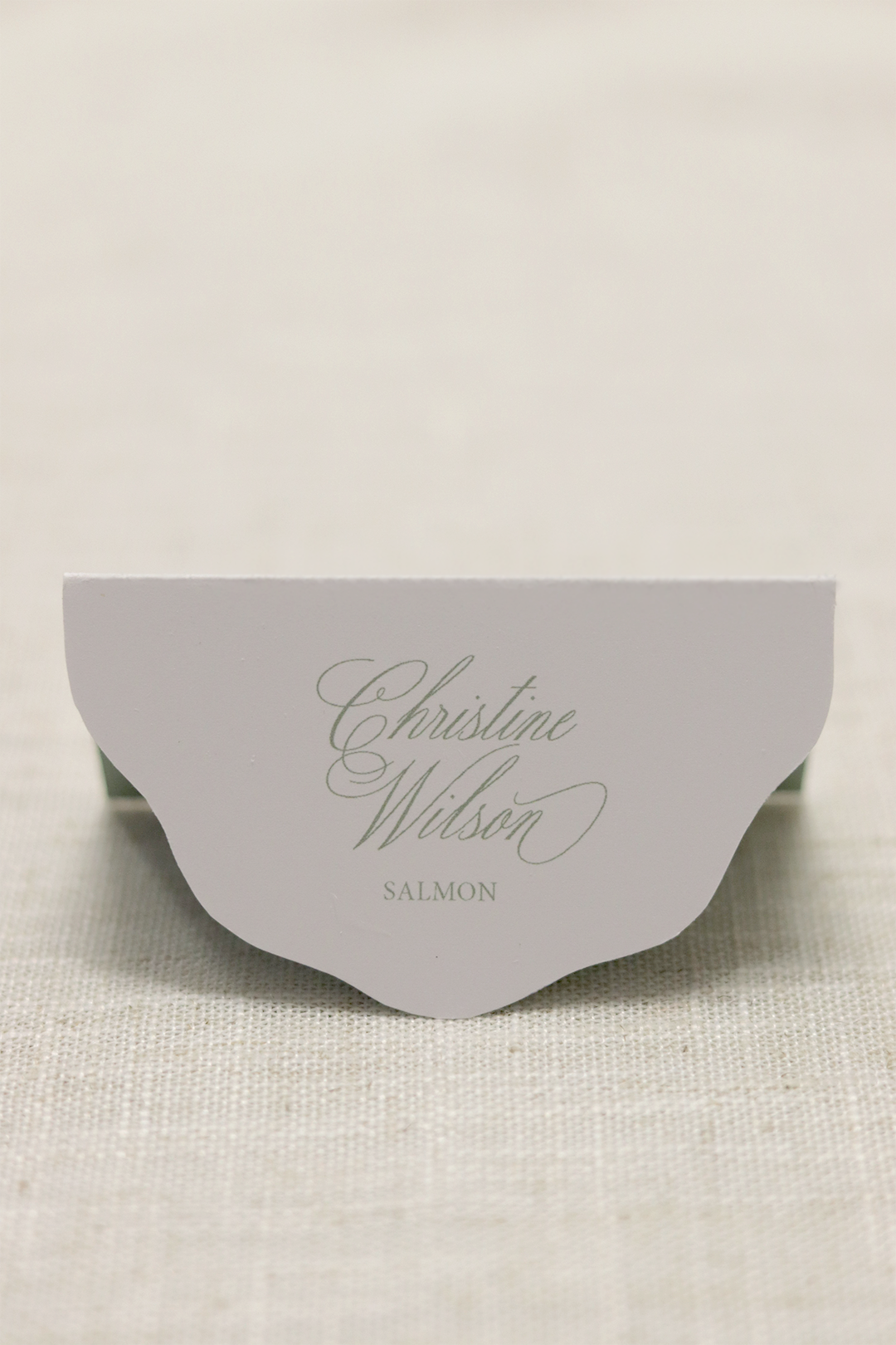 Scalloped Tented | Seating Cards