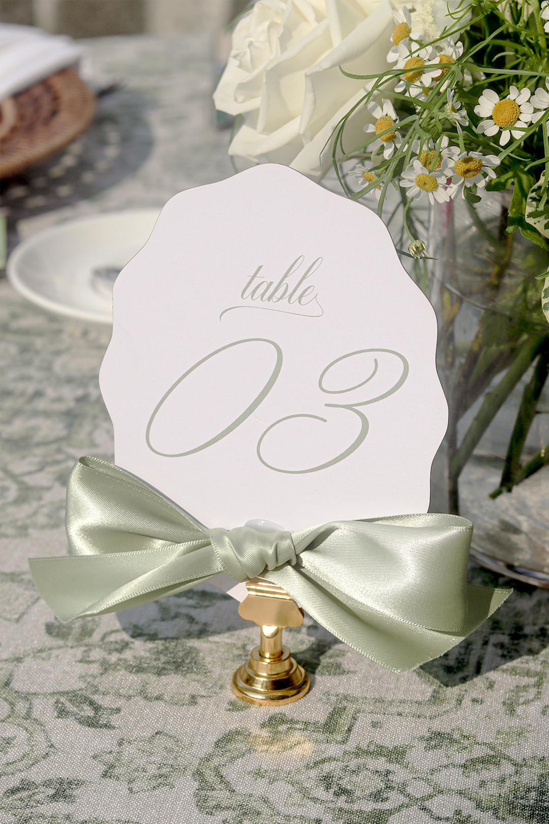 Scalloped Table Numbers | PURCHASE