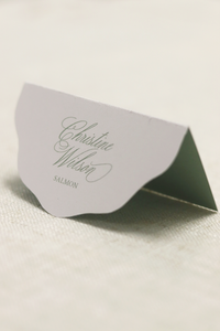 Scalloped Tented | Seating Cards