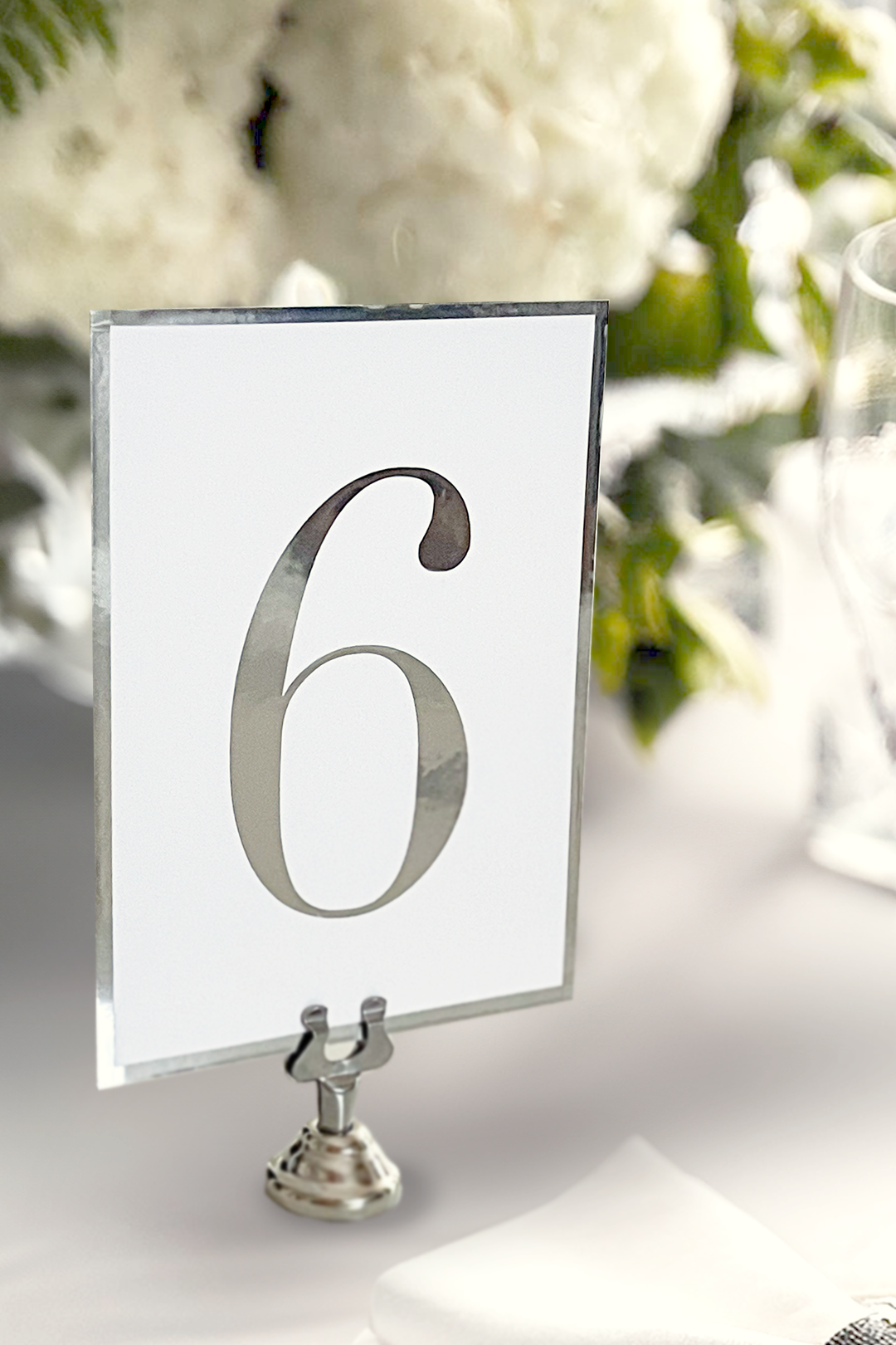 Silver Table Numbers | PURCHASE