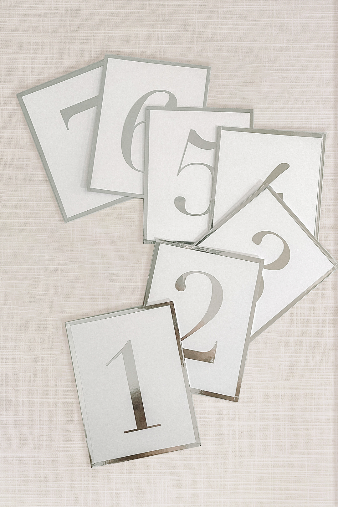 Silver Table Numbers | PURCHASE