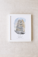 The Conrad Hotel Personalized Watercolor