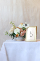 Traditional Gold Table Numbers | RENTAL