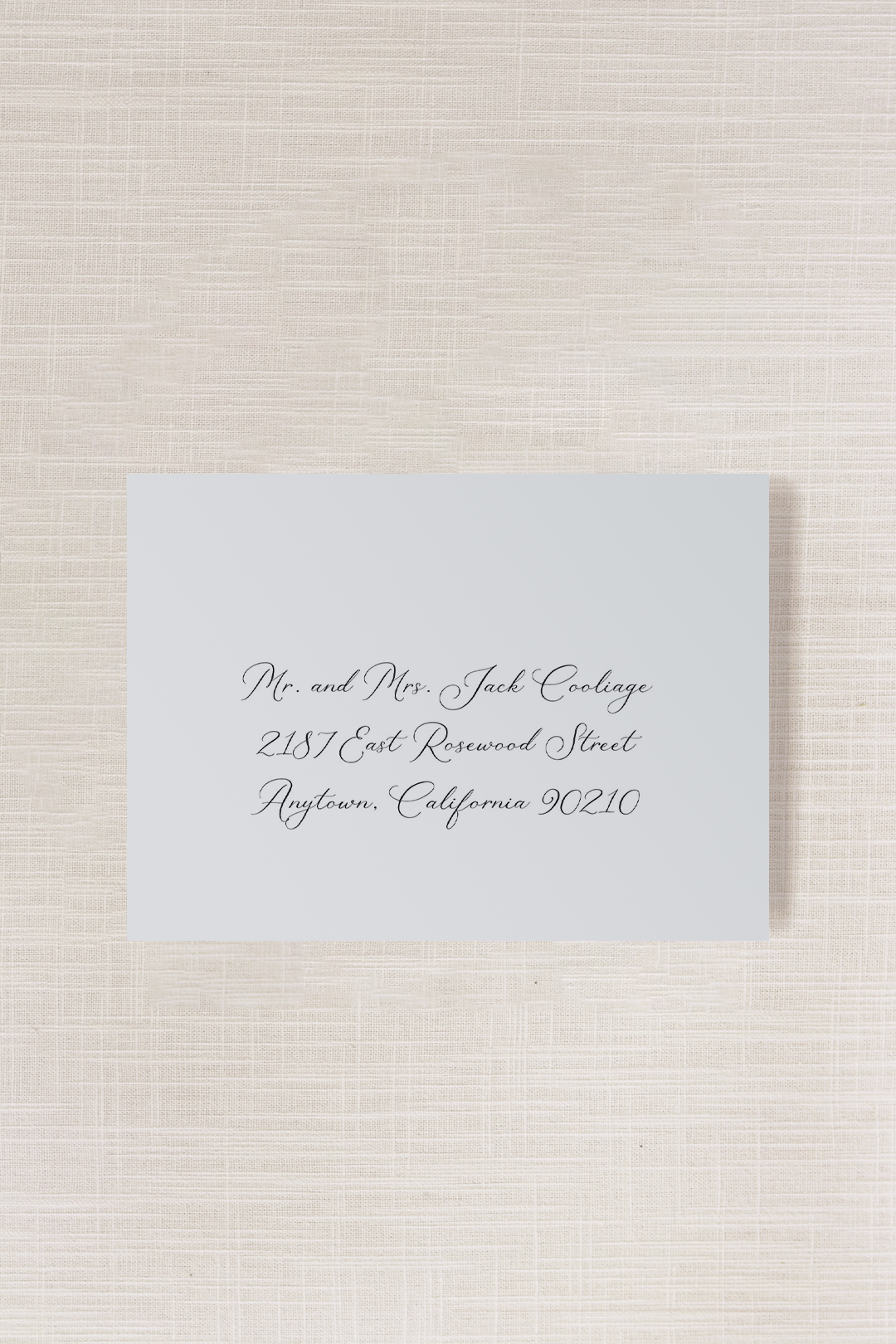 Venue | (A7) Script Addressed Envelope | Flat Print