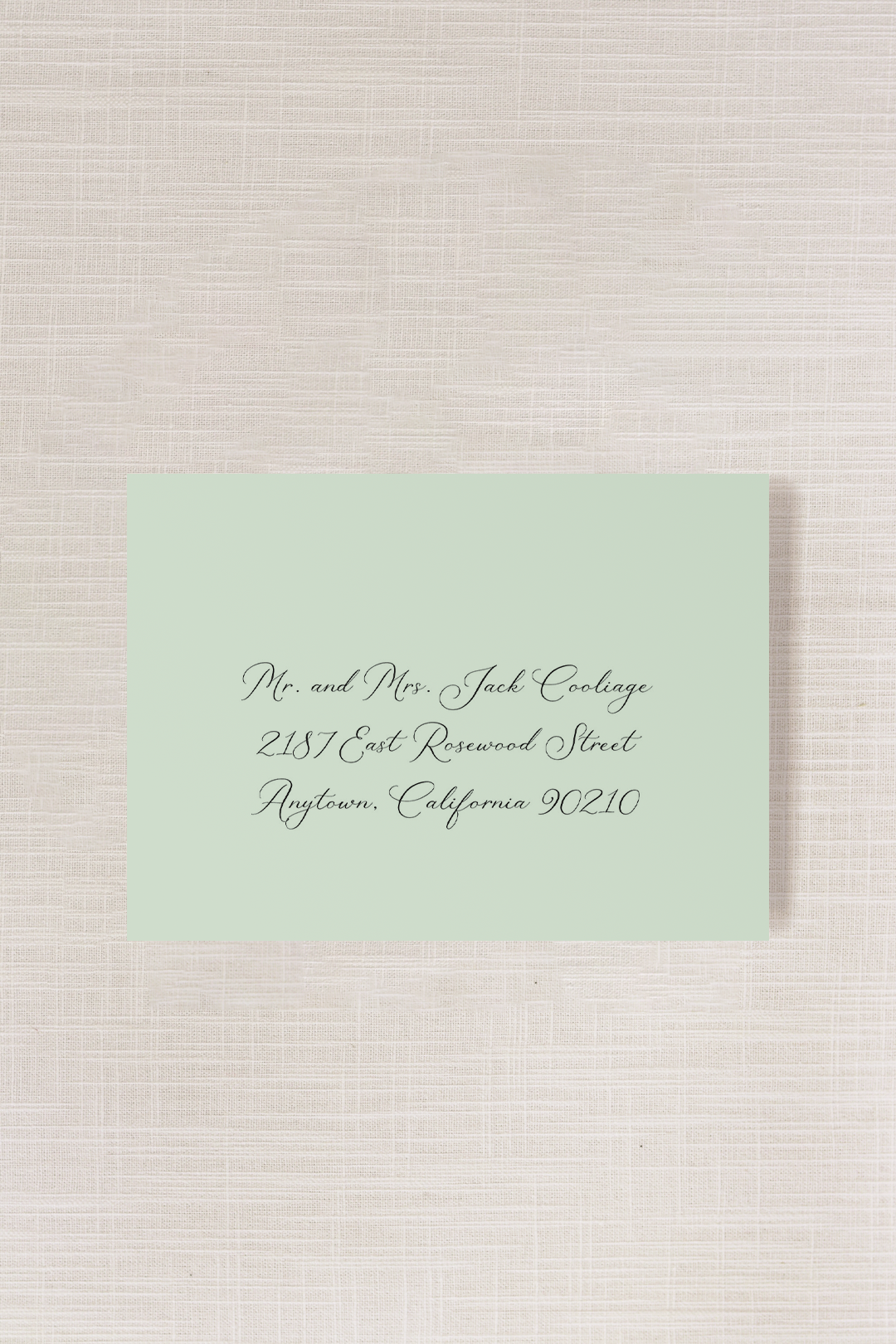 Venue | (A7) Script Addressed Envelope | Flat Print