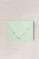 Venue | (A7) Script Addressed Envelope | Flat Print