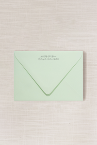 Venue | (A7) Script Addressed Envelope | Flat Print