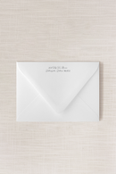 Venue | (A7) Script Addressed Envelope | Flat Print