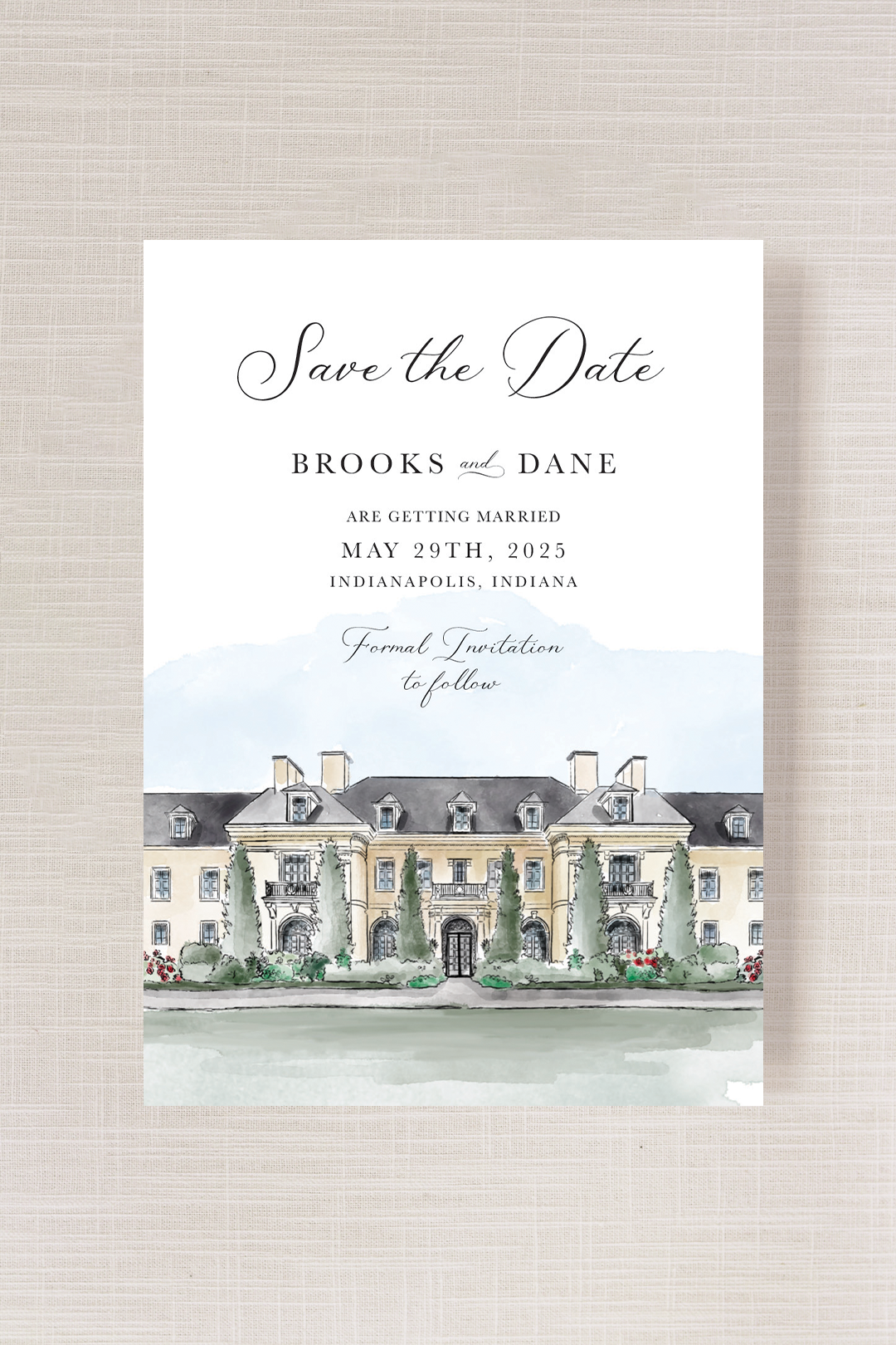 VENUE | 5"x 7" (A7) Save the Date Card | Flat Printing