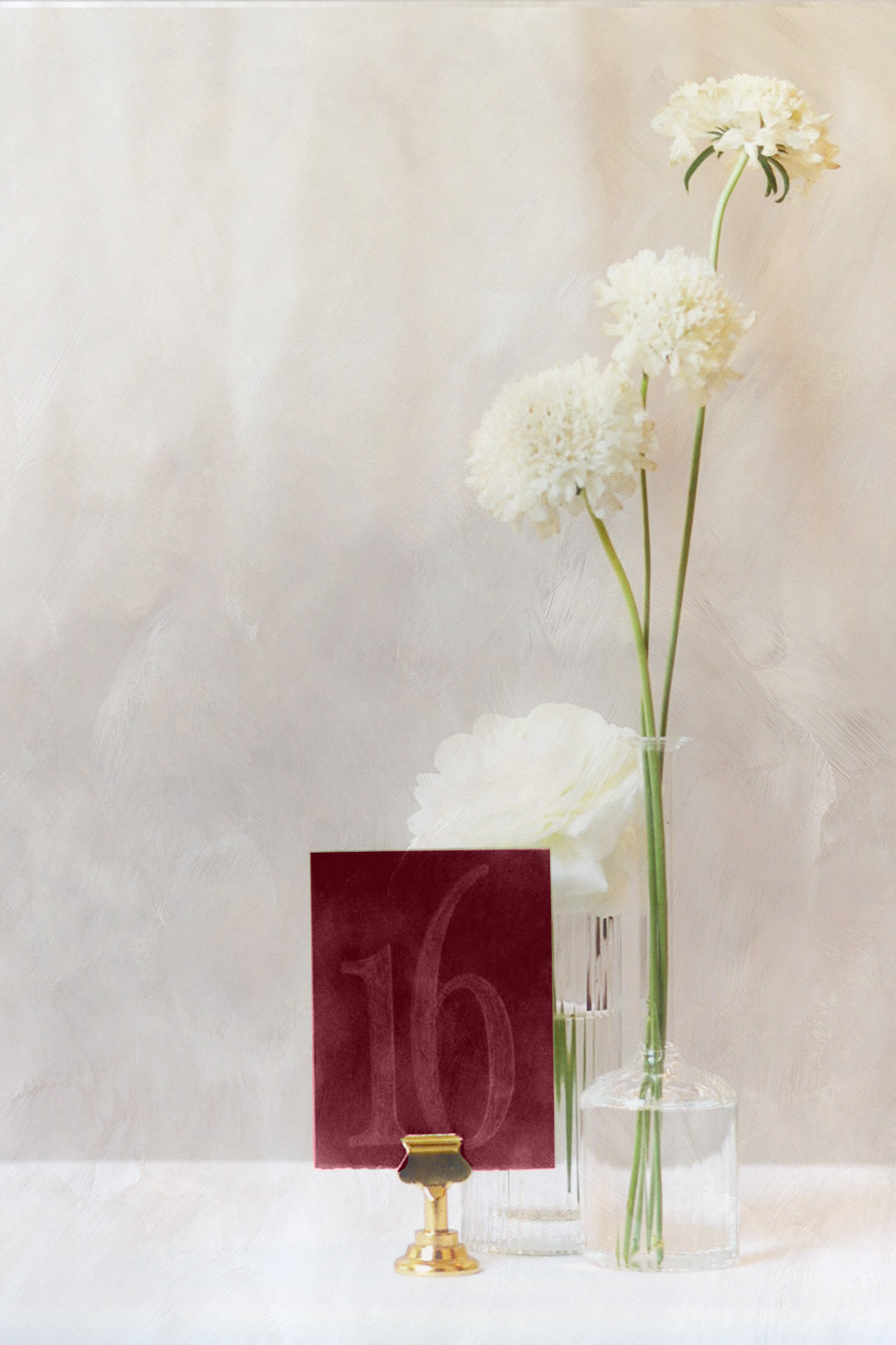 Beaujolais Wine Velvet Table Numbers | PURCHASE