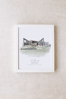 Woolery Mill Venue Personalized Watercolor