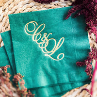 Custom Wedding Cocktail Napkins