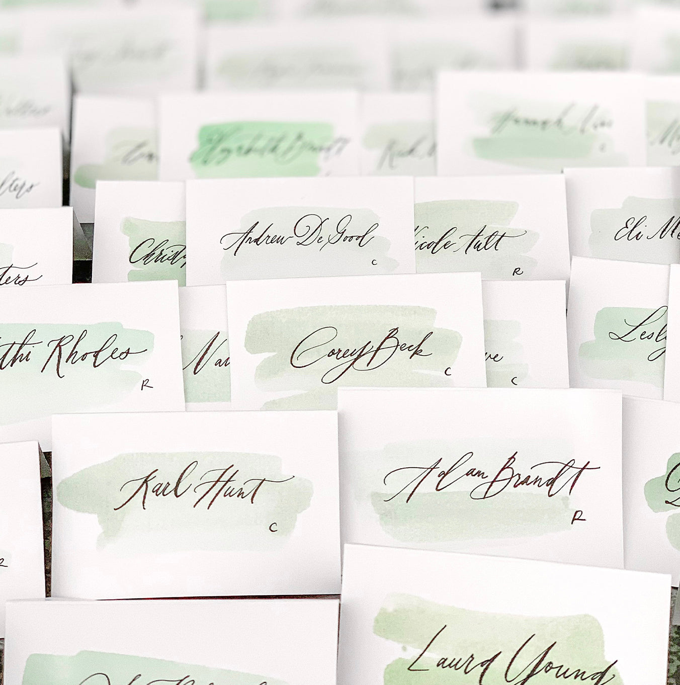 Watercolor Place Cards – Creative in Bloom